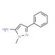 5-Amino-1-methyl-3-phenyl-1H-pyrazole (CAS 10199-50-5) - chemical structure image