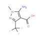 5-Amino-1-methyl-3-(trifluoromethyl)-1H-pyrazole-4-carboxylic acid (CAS 317806-51-2) - chemical structure image
