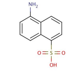 5-Amino-1-naphthalenesulfonic acid (CAS 84-89-9) - chemical structure image