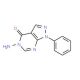 5-amino-1-phenyl-1,5-dihydro-4H-pyrazolo[3,4-d]pyrimidin-4-one (CAS 69923-95-1) - chemical structure image