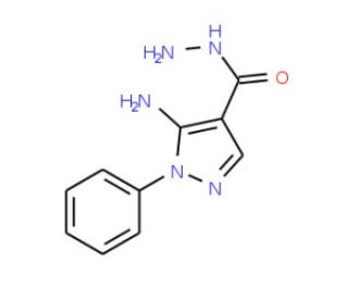 5-Amino-1-phenyl-1H-pyrazole-4-carbohydrazide (CAS 58046-54-1) - chemical structure image