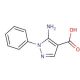 5-Amino-1-phenyl-1H-pyrazole-4-carboxylic acid (CAS 51649-80-0) - chemical structure image