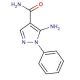 5-Amino-1-phenylpyrazole-4-carboxamide (CAS 50427-77-5) - chemical structure image