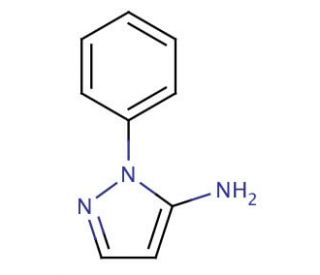5-Amino-1-phenylpyrazole - chemical structure image