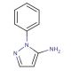 5-Amino-1-phenylpyrazole - chemical structure image