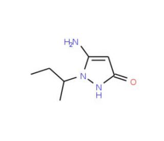 5-Amino-1-sec-butyl-1H-pyrazol-3-ol (CAS 436088-85-6) - chemical structure image