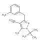 5-Amino-1-tert-butyl-3-(3-methylbenzyl)-4-cyanopyrazole - chemical structure image