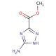 5-Amino-1H-[1,2,4]-triazole-3-carboxylic acid methyl ester (CAS 3641-14-3) - chemical structure image