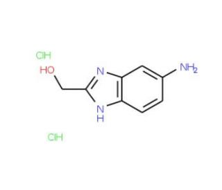 (5-Amino-1H-benzoimidazol-2-yl)-methanol dihydochloride - chemical structure image