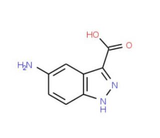 5-Amino-1H-indazole-3-carboxylic acid (CAS 78155-77-8) - chemical structure image
