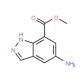 5-Amino-1H-indazole-7-carboxylic acid methyl ester (CAS 885272-08-2) - chemical structure image