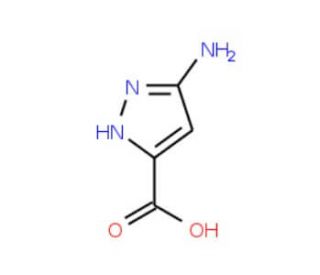 5-Amino-1H-pyrazole-3-carboxylic acid (CAS 124004-31-5) - chemical structure image