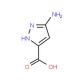 5-Amino-1H-pyrazole-3-carboxylic acid (CAS 124004-31-5) - chemical structure image