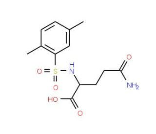 5-amino-2-{[(2,5-dimethylphenyl)sulfonyl]amino}-5-oxopentanoic acid - chemical structure image