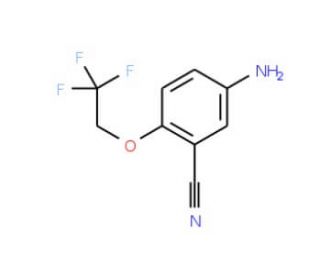 5-amino-2-(2,2,2-trifluoroethoxy)benzonitrile - chemical structure image