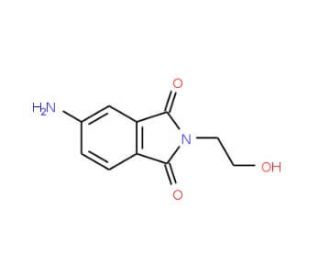 5-Amino-2-(2-hydroxy-ethyl)-isoindole-1,3-dione - chemical structure image