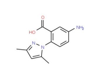 5-Amino-2-(3,5-dimethyl-pyrazol-1-yl)-benzoic acid - chemical structure image