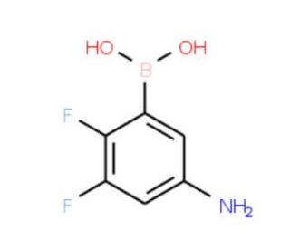 5-Amino-2,3-difluorophenylboronic acid (CAS 1150114-58-1) - chemical structure image