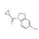 (5-Amino-2,3-dihydro-indol-1-yl)-cyclopropyl-methanone - chemical structure image