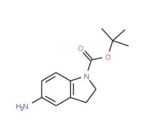 5-Amino-2,3-dihydro-indole-1-carboxylic acidtert-butyl ester (CAS 129487-92-9) - chemical structure image