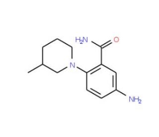 5-Amino-2-(3-methyl-piperidin-1-yl)-benzamide - chemical structure image