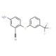 5-Amino-2-{[3-(trifluoromethyl)phenyl]-sulfanyl}benzenecarbonitrile (CAS 320421-51-0) - chemical structure image