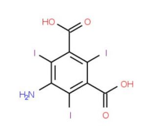 5-Amino-2,4,6-triiodoisophthalic acid (CAS 35453-19-1) - chemical structure image