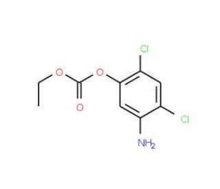 5-Amino-2,4-dichlorophenyl ethyl carbonate - chemical structure image