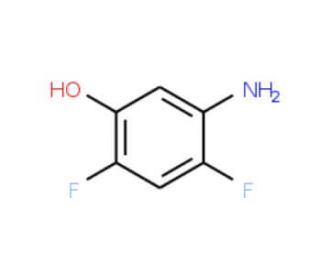 5-Amino-2,4-difluorobenzenol (CAS 113512-71-3) - chemical structure image