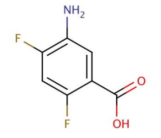 5-amino-2,4-difluorobenzoic acid - chemical structure image