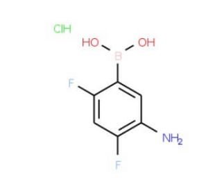 5-Amino-2,4-difluorophenylboronic acid hydrochloride (CAS 1218790-76-1) - chemical structure image