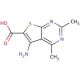 5-amino-2,4-dimethylthieno[2,3-d]pyrimidine-6-carboxylic acid (CAS 930395-93-0) - chemical structure image