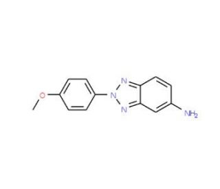 5-Amino-2-(4-methoxyphenyl)-2H-benzotriazole (CAS 6659-92-3) - chemical structure image