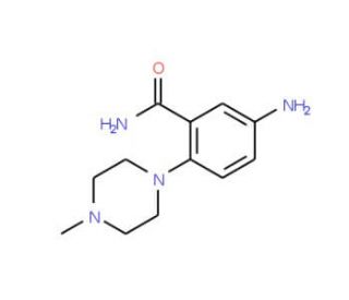 5-Amino-2-(4-methyl-piperazin-1-yl)-benzamide - chemical structure image