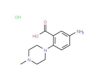 5-Amino-2-(4-methyl-piperazin-1-yl)-benzoic acid hydrochloride - chemical structure image
