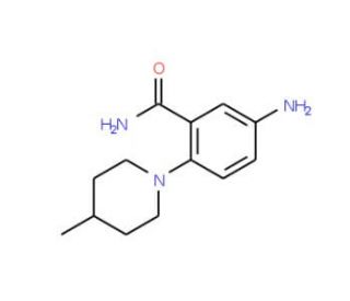 5-Amino-2-(4-methyl-piperidin-1-yl)-benzamide - chemical structure image