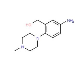 [5-Amino-2-(4-methylpiperazino)phenyl]methanol - chemical structure image