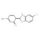 5-Amino-2-(5-chloro-benzooxazol-2-yl)-phenol (CAS 22105-55-1) - chemical structure image