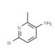 5-amino-2-bromo-6-picoline (CAS 126325-47-1) - chemical structure image