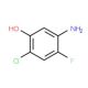5-Amino-2-chloro-4-fluorobenzenol (CAS 84478-72-8) - chemical structure image