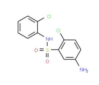 5-Amino-2-chloro-N-(2-chloro-phenyl)-benzenesulfonamide - chemical structure image