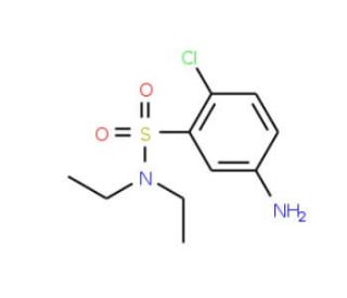 5-Amino-2-chloro-N,N-diethyl-benzenesulfonamide (CAS 571150-08-8) - chemical structure image