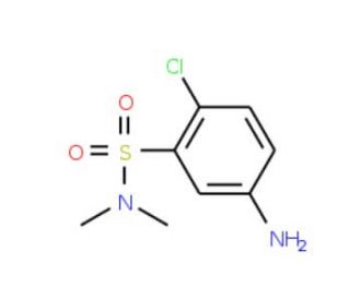 5-Amino-2-chloro-N,N-dimethyl-benzenesulfonamide (CAS 10475-06-6) - chemical structure image