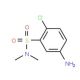 5-Amino-2-chloro-N,N-dimethyl-benzenesulfonamide (CAS 10475-06-6) - chemical structure image