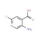 5-Amino-2-chloroisonicotinic acid (CAS 58483-95-7) - chemical structure image