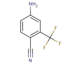 5-Amino-2-cyanobenzotrifluoride (CAS 654-70-6) - chemical structure image