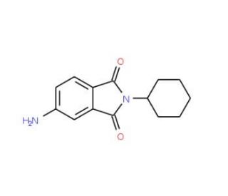 5-Amino-2-cyclohexyl-isoindole-1,3-dione - chemical structure image