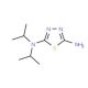 5-Amino-2-diisopropylamino-1,3,4-thiadiazole - chemical structure image