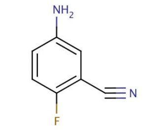 5-Amino-2-fluorobenzonitrile (CAS 53312-81-5) - chemical structure image