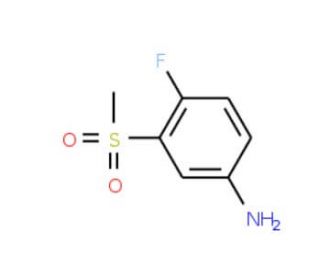 5-Amino-2-fluorophenyl methyl sulphone (CAS 914636-44-5) - chemical structure image
